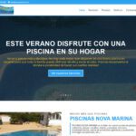 piscinas nova marina diseño web